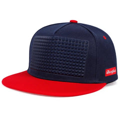 Offset Print Casual Flat Brim Hat For Men