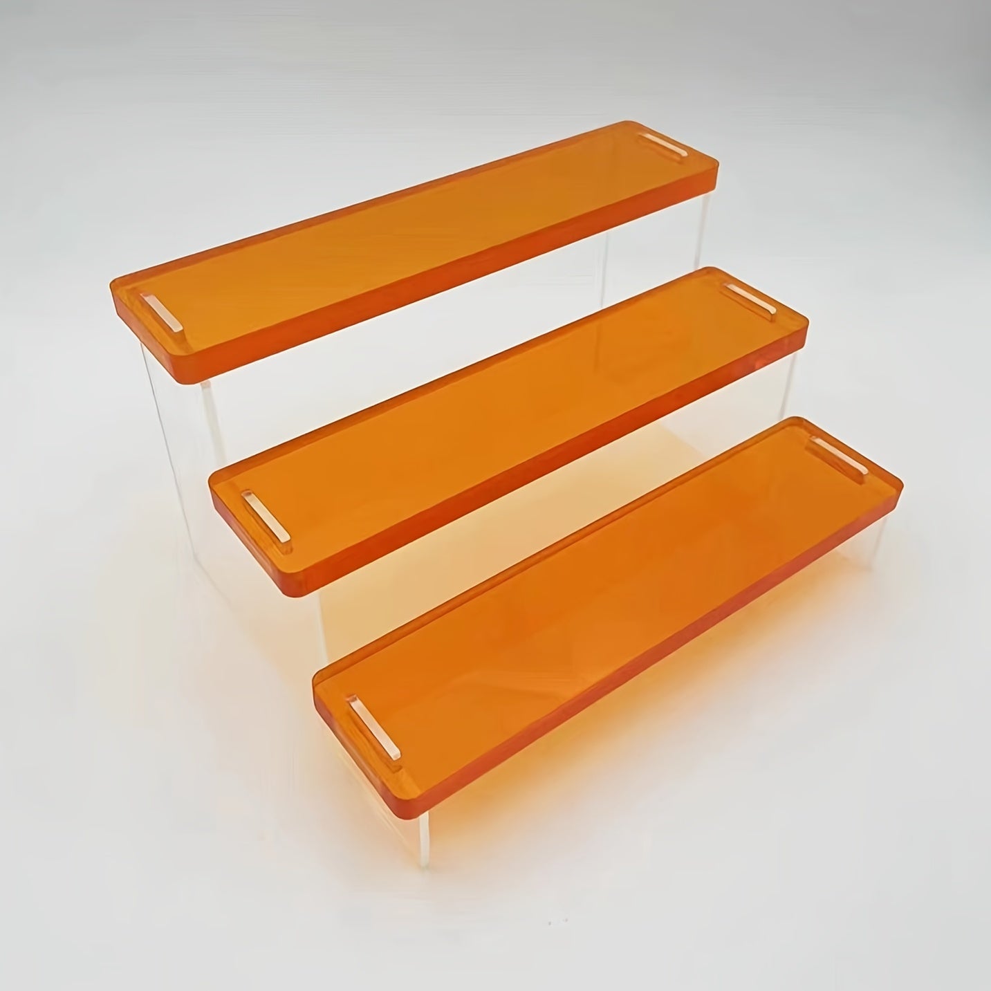 3-Layer Colored Acrylic Display Rack for Collection Pop Figures Toys