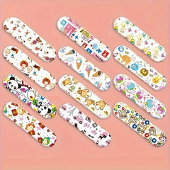 120PCS Transparent PE Cartoon Bandages Stickers
