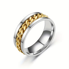 Hip Hop Style Rotatable Ring for Men