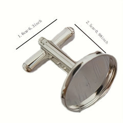 Punisher Skull Men's Cufflinks Round Button