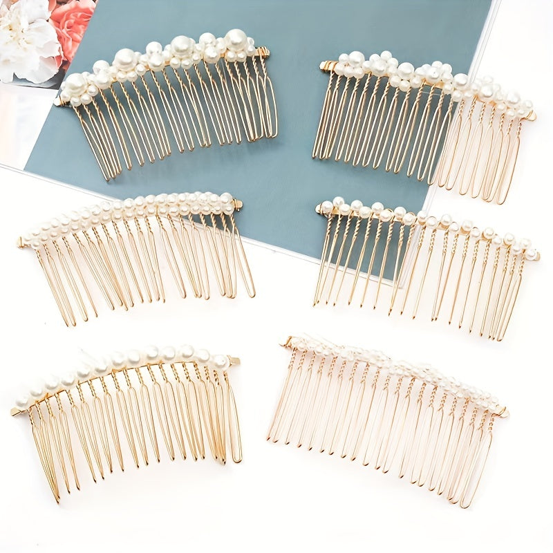 Pearl Hair Comb Bridal Braiding Head Jewelry Hair Accessories