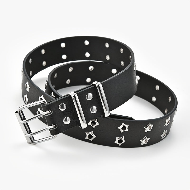 Star Eyelet Belt For Women Men Unisex Party Belt