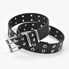Star Eyelet Belt For Women Men Unisex Party Belt