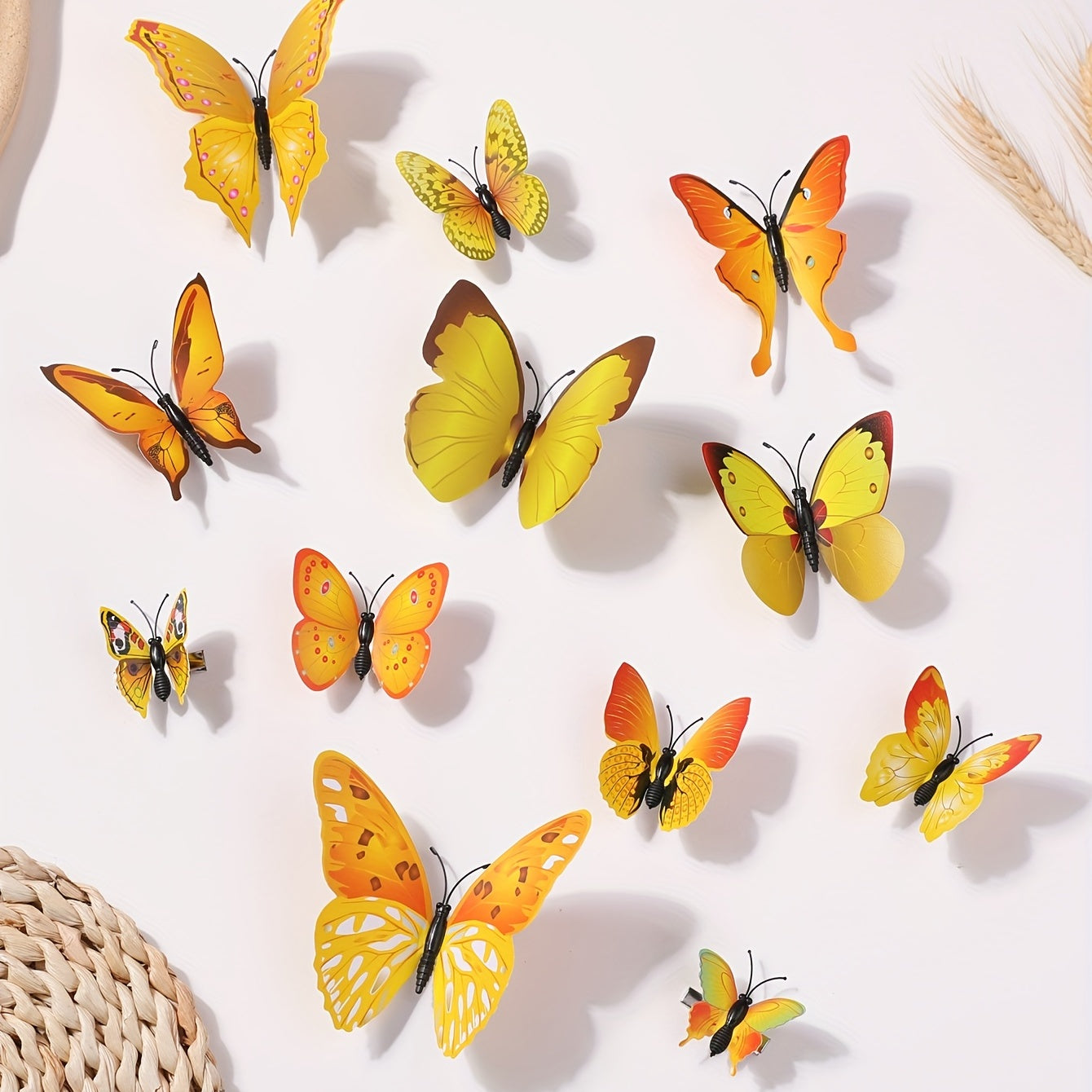 12pcs Butterfly Hair Clips Hair Accessories