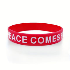 7pcs Inspirational Wristband Bulk Thank You Gift Silicone Bracelet Rubber Band