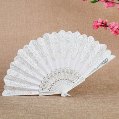 Chinese Style Pattern Folding Fan Handheld Fan Dance Cloth Fan