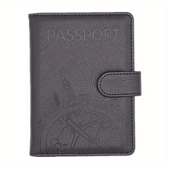 Leather Passport Holder RFID Blocking Travel Wallet