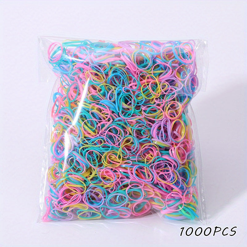 100pcs Solid Hair Ties for Ponytails Scrunchies