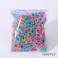 100pcs Solid Hair Ties for Ponytails Scrunchies
