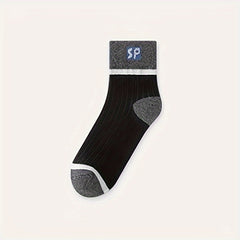 10 Pairs Letter Print Socks Women's Mid Tube Stockings