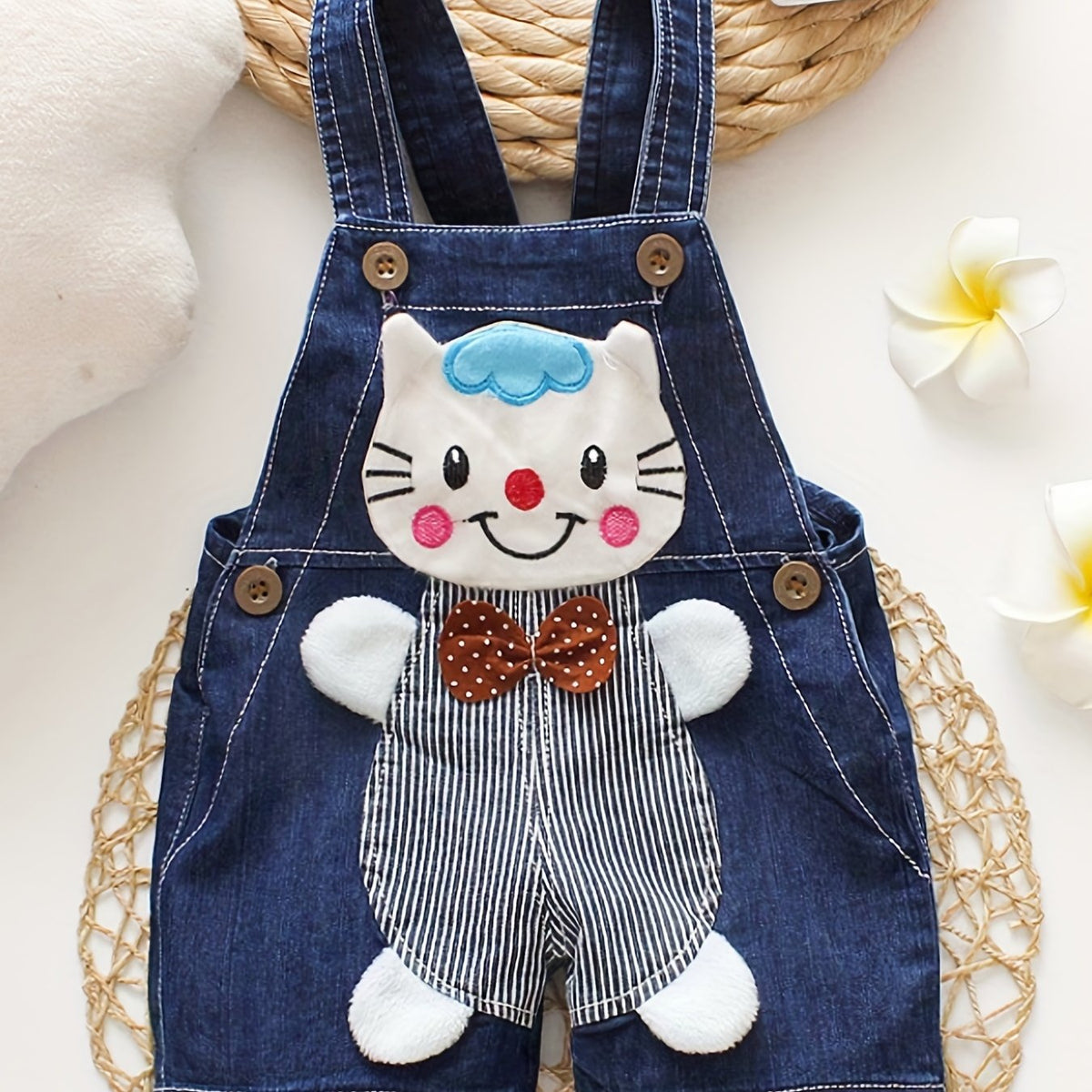 Baby Girls Cartoon Overalls Shorts for Summer