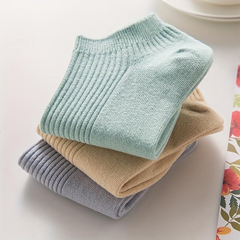 6 Pairs Soft & Lightweight Ankle Socks for Women