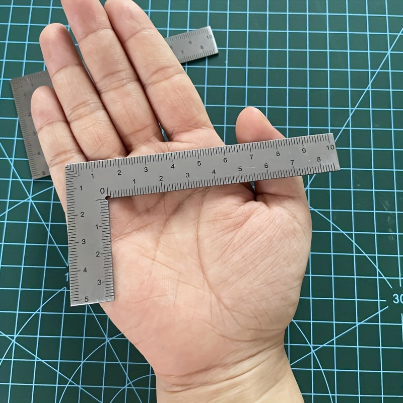1pc Mini L shaped Square Portable Ruler Industrial Measuring Tool