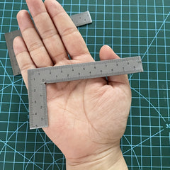 1pc Mini L shaped Square Portable Ruler Industrial Measuring Tool