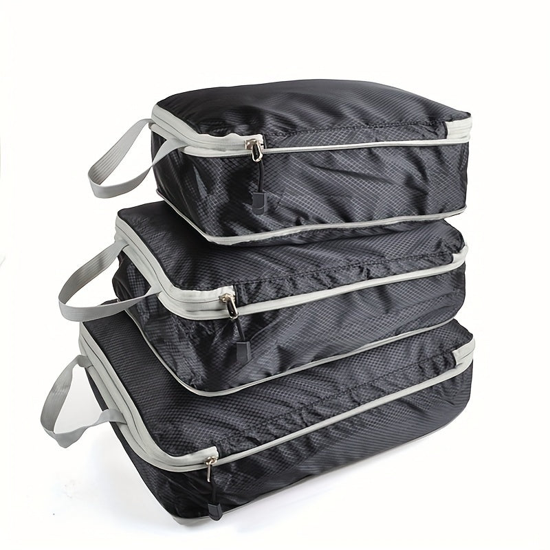 3 Pcs Travel Storage Bag Sets Dustproof Organizing Portable Luggage Bags