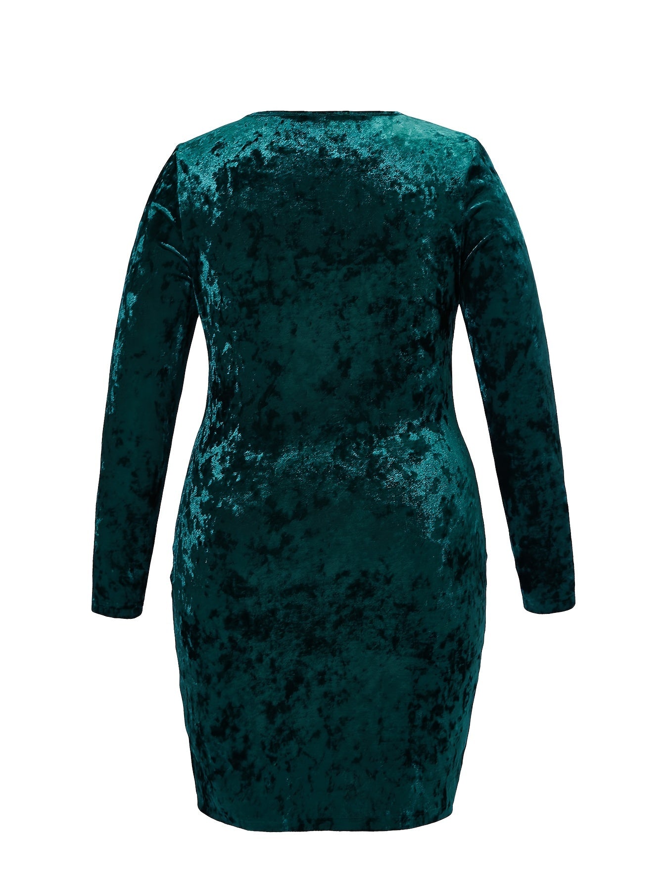  Women's Velvet Long Sleeve Dress