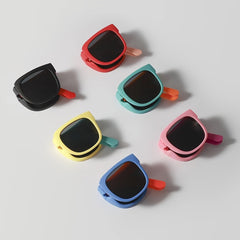 Boy's Folding Cartoon Sunglasses for Outdoor Activities