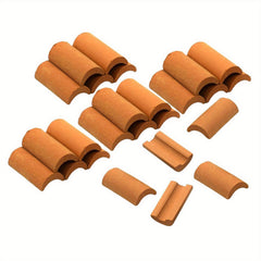 Mini Roof Tiles Simulated Models Pottery DIY House Props Tiles Figurine