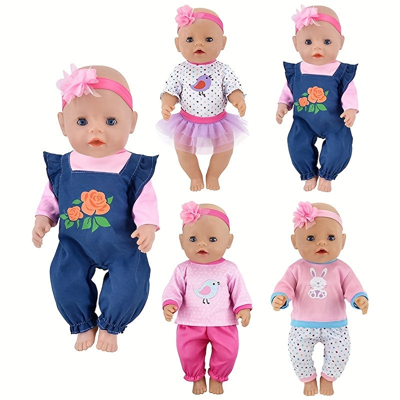 4 Sets Doll Outfits Fit For 43 18 45 72 Cm Girl Doll