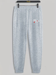 Paris Tower Print Men's Drawstring Sweatpants for Running Jogging