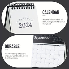 1pc Mini Desk Calendar - Minimalist Design