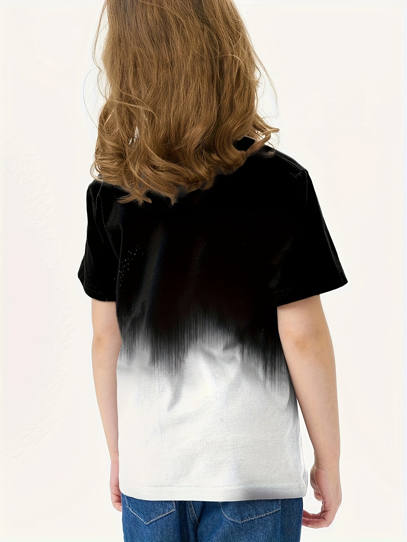 Breathable Flower Print Short Sleeve T shirt Girls Spring Summer Gift