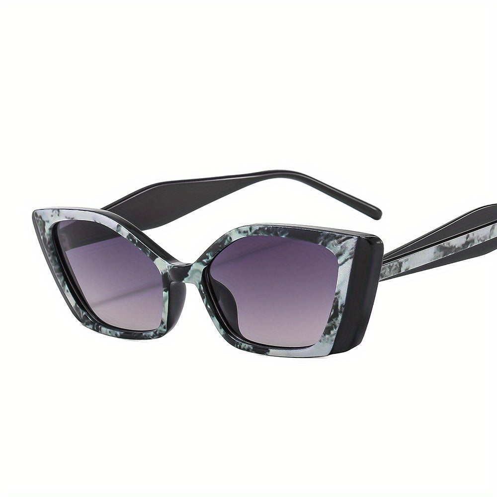 Marble Pattern Cat Eye Sunglasses UV400 Sun Shades