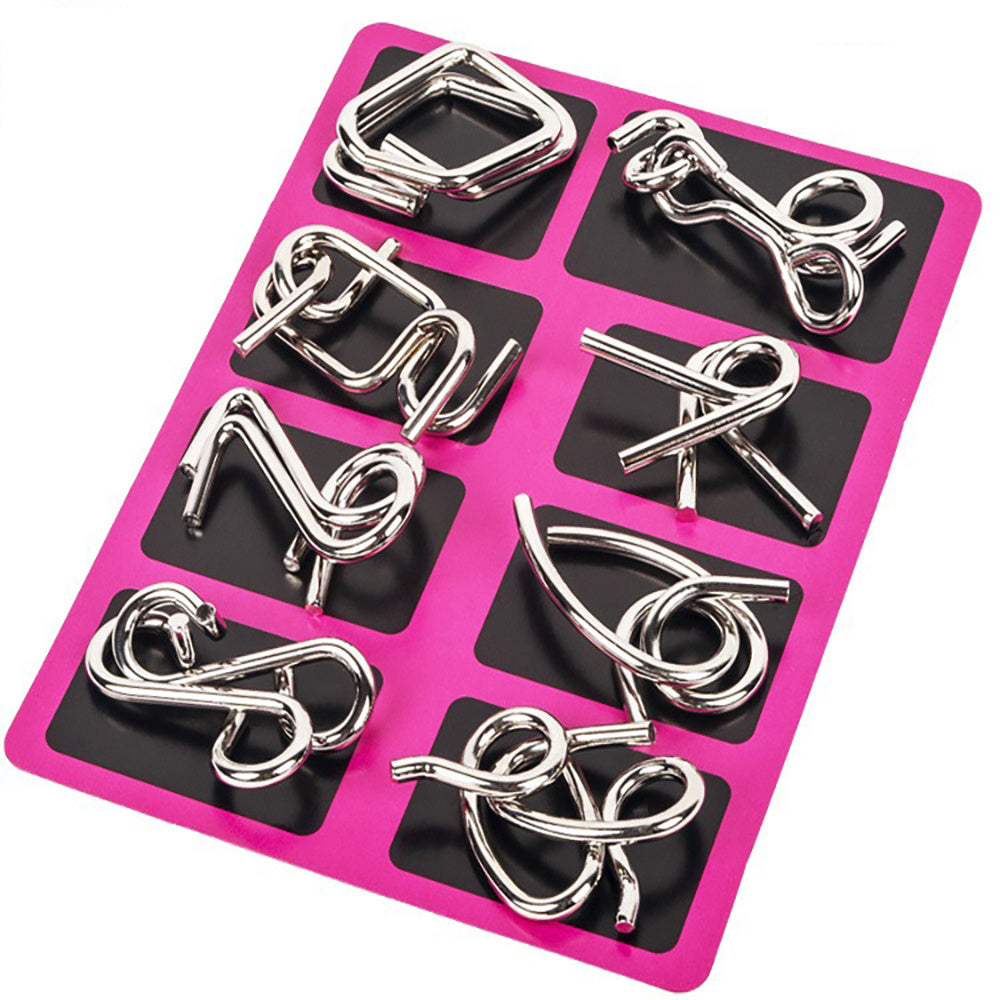 Metal Puzzle Toys Brain Teaser Unlock Intelligence Buckle Decompression Toys