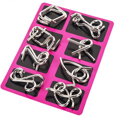 Metal Puzzle Toys Brain Teaser Unlock Intelligence Buckle Decompression Toys