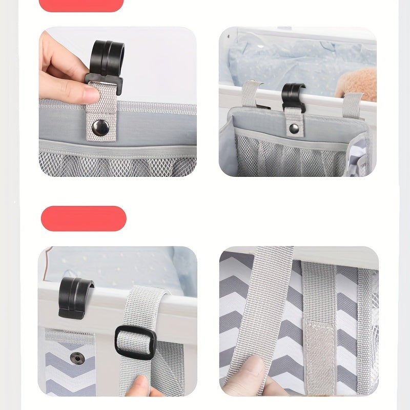 Baby Bedside Hanging Bag Diaper Clothes Organizer Storage Bag