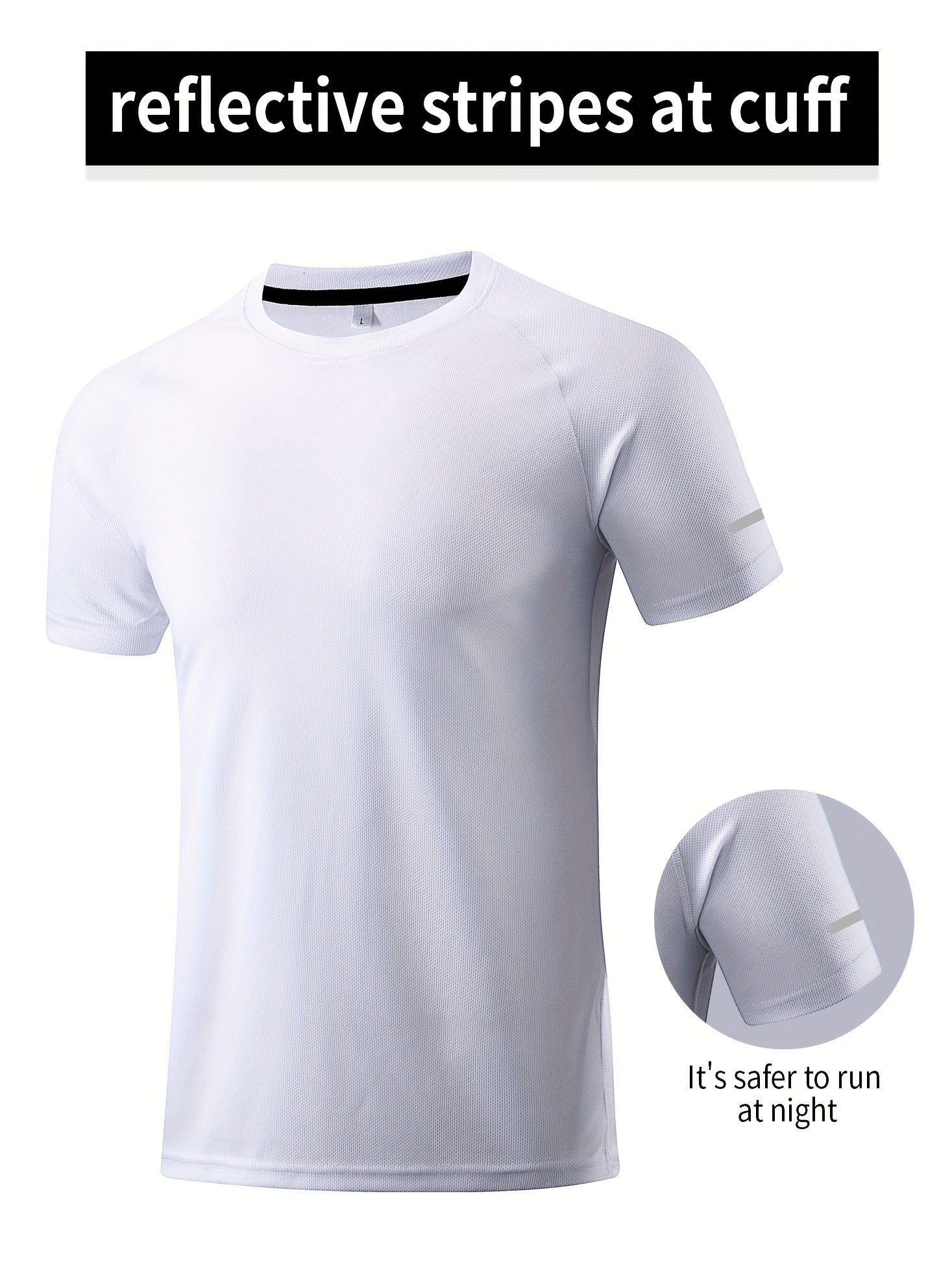 Men's Quick Drying Performance Tee for Gym Sports Training