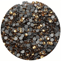 6.5mm Yellow Rhinestones Glitter Glass for Clothes Bags Shoes