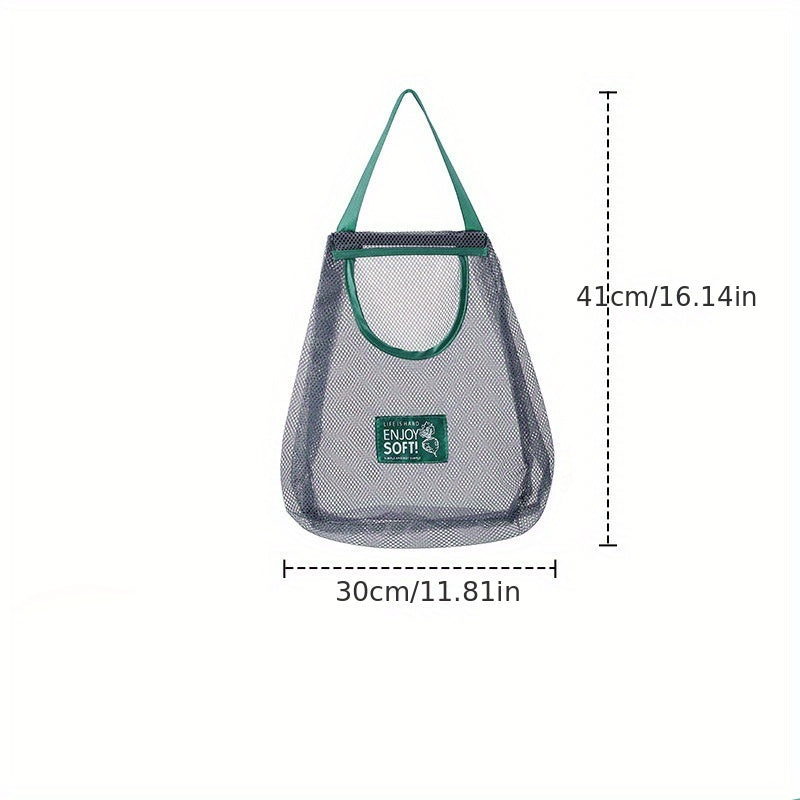 Hanging Mesh Bag for Kitchen Storage of Vegetables and Fruits