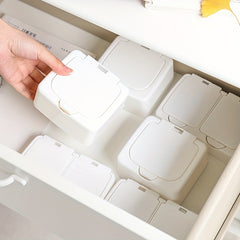 Plastic Desktop Storage Box Cosmetic Storage Box With Lid
