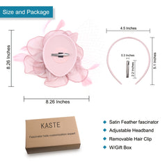 Fascinator Hat For Women Tea Party Headband Wedding Cocktail Flower