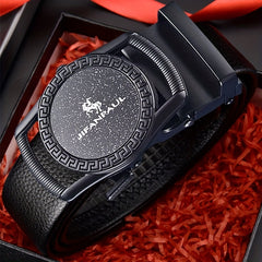 Men's PU Leather Auto Buckle Belt