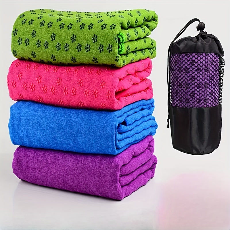 Non-slip Thick Yoga Mat Towel with Storage Bag
