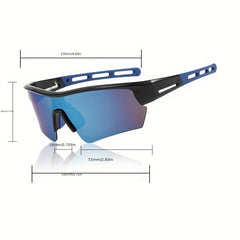 Men's Sports Sunglasses Unisex Cycling Sunglasses with Pressure-resistant Case