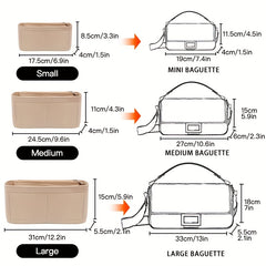 Felt Cloth Zipper Cosmetic Storage Bag