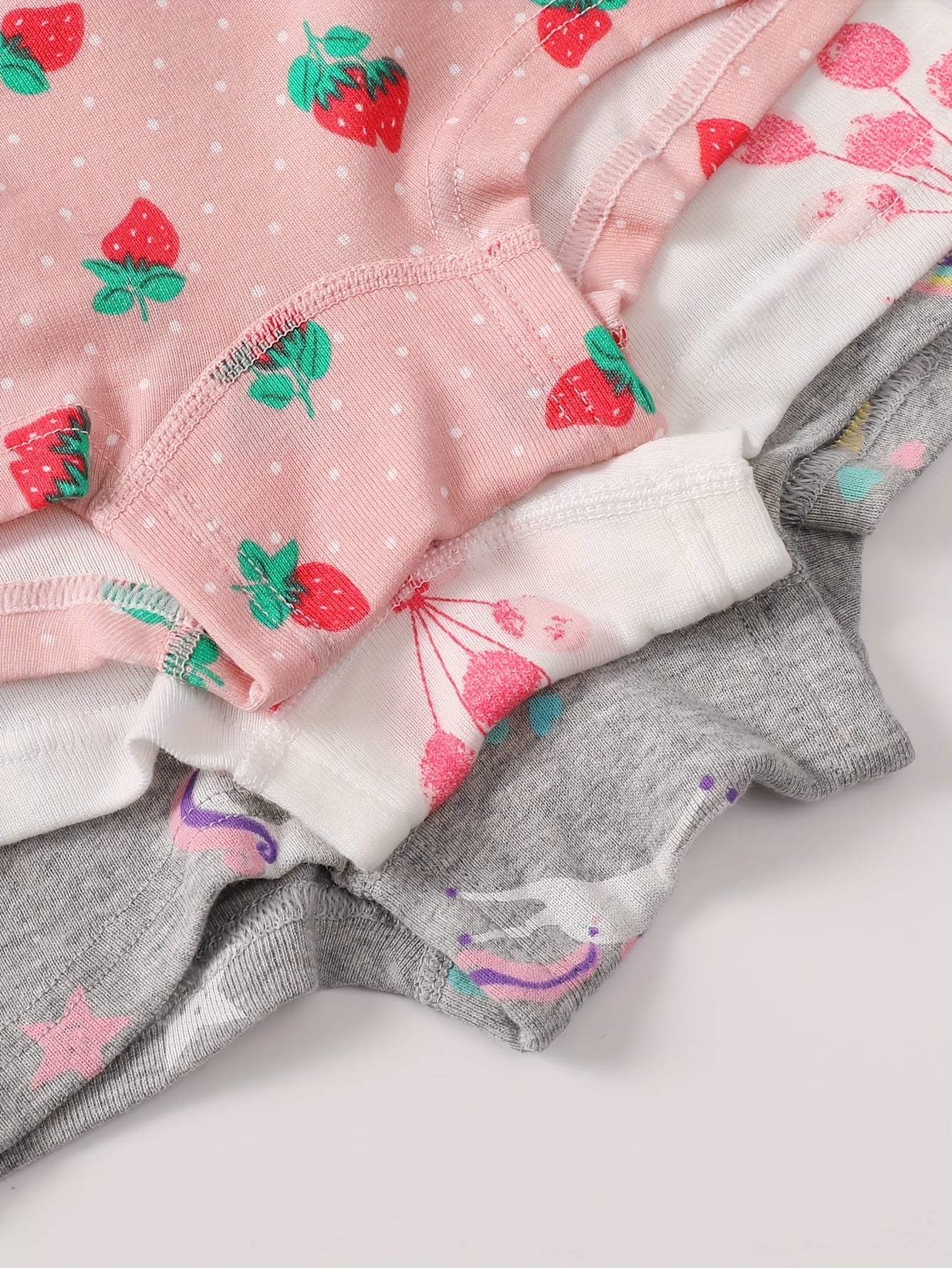 3pcs Cartoon Pattern Panties Comfy Kid's Underwear