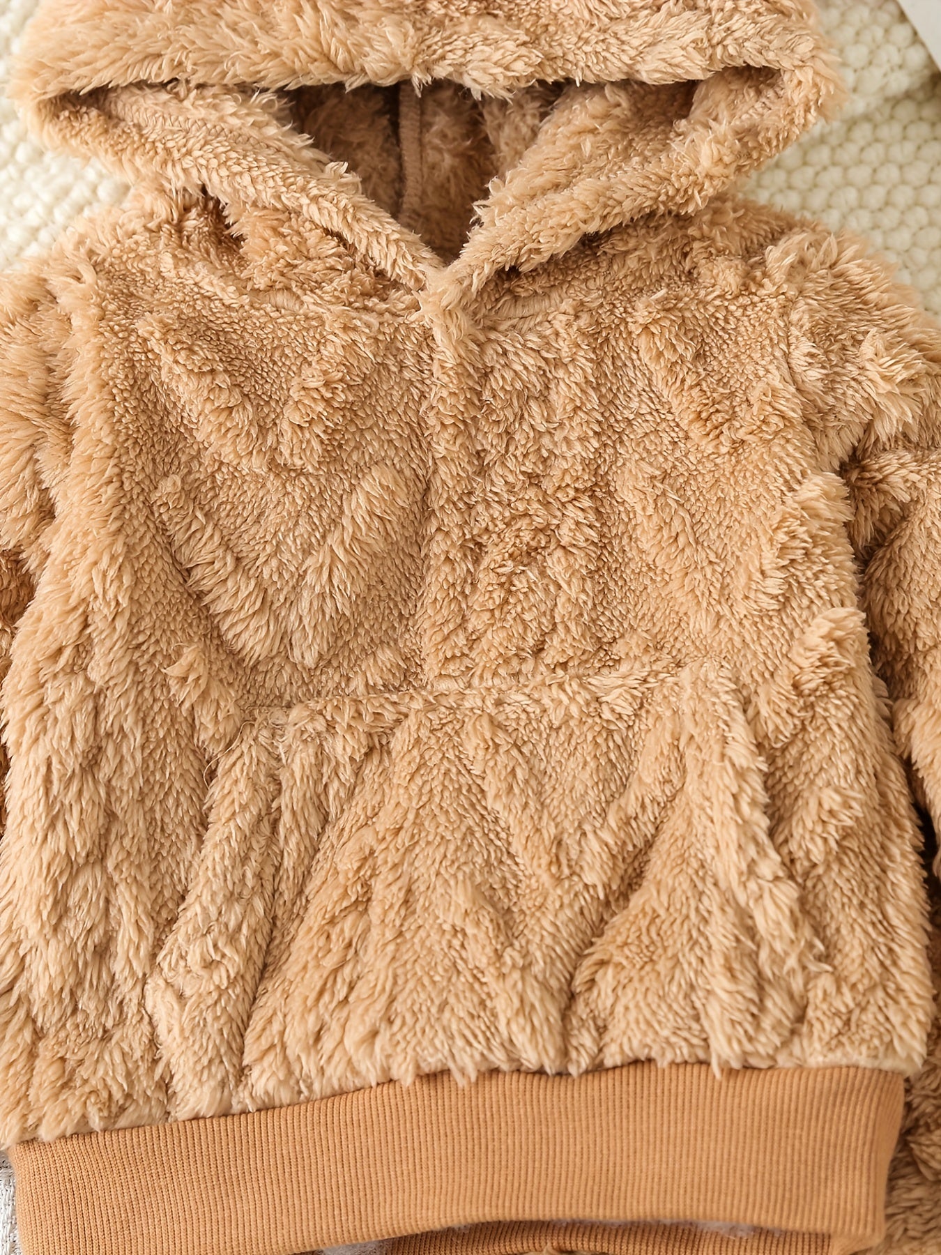 Baby Furry Thermal Set Hoodie & Pants Outfit