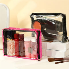 Transparent PVC Toiletry Bag for Travel Daily Use Makeup Storage Bag Waterproof