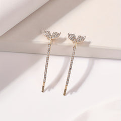 2pcs Mermaid Tail Hair Clip Bobby Pin Barrette Rhinestone Hair Slides Clip