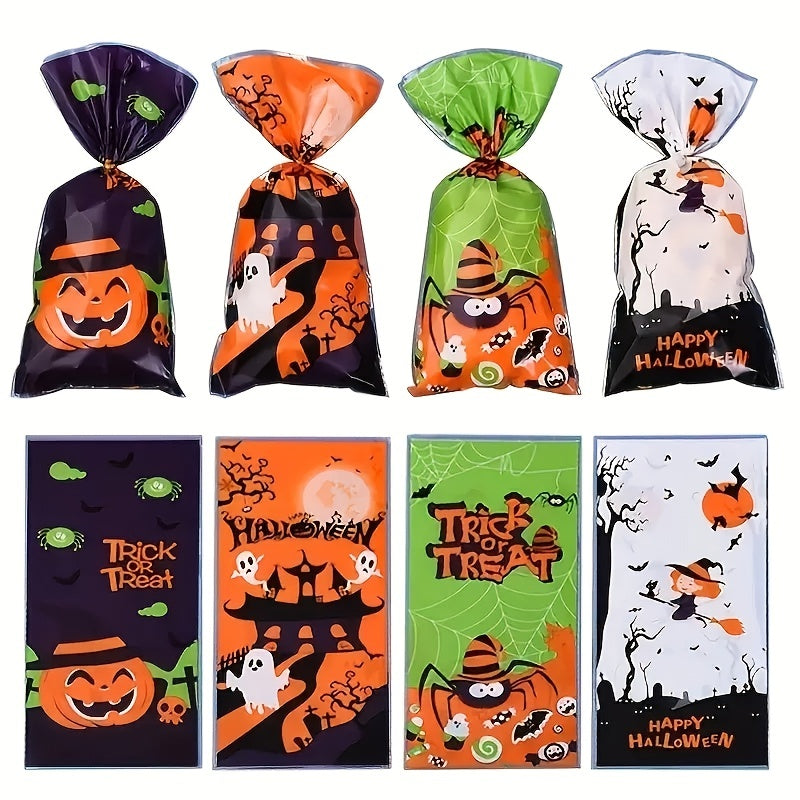 50pcs Halloween Candy Bag Creative Tote Bag Children's Gift Bag Party Decoration