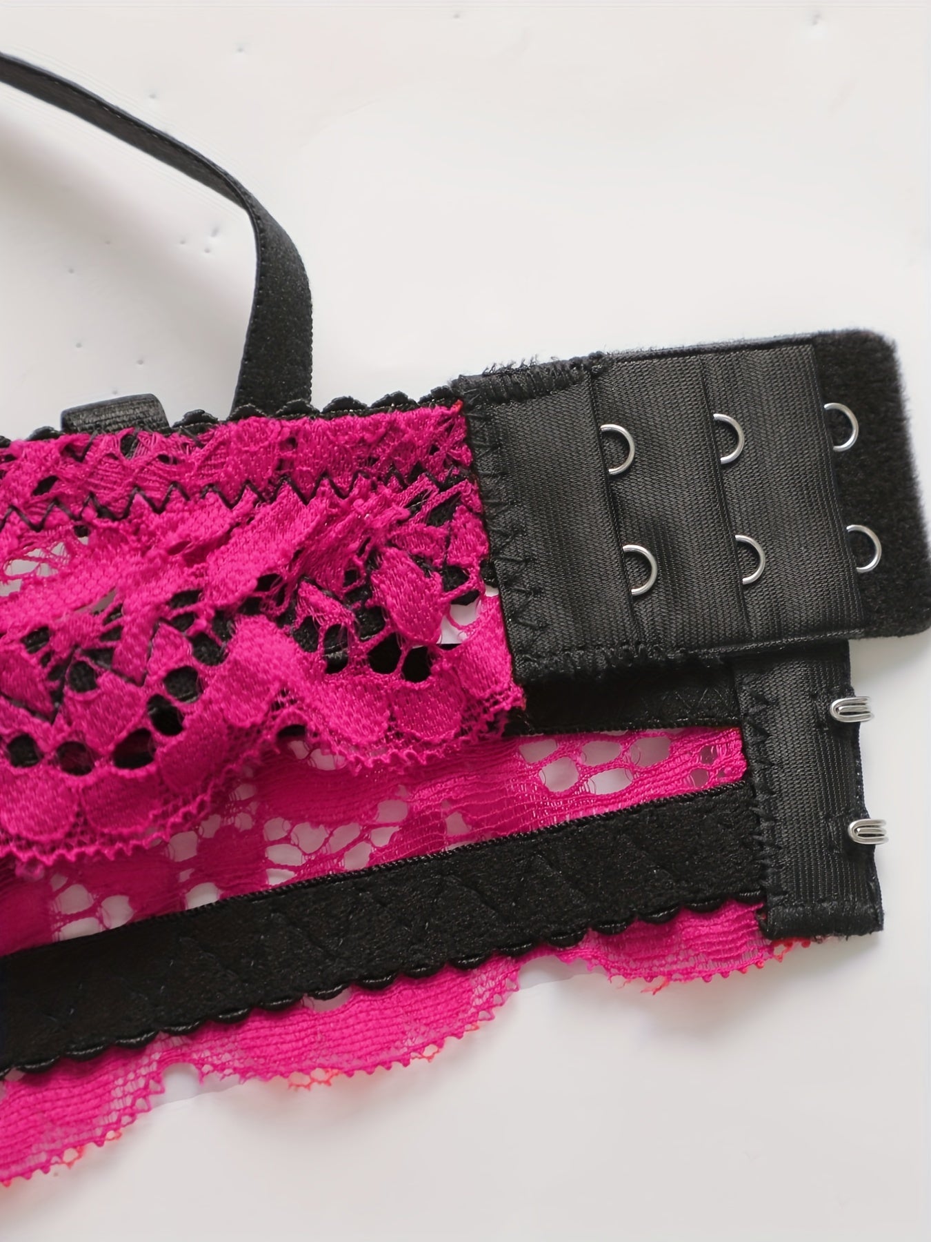 Lace Push Up Bra Scallop Trim Comfy & Breathable Women's Lingerie