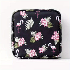 Cartoon Sanitary Napkin Bag Waterproof Nylon Cosmetic Organizer