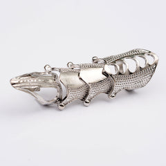 Y2K Punk Style Full Finger Claw Ring for Halloween Cosplay