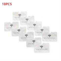10pcs RFID Blocking Wallet Credit Card Case