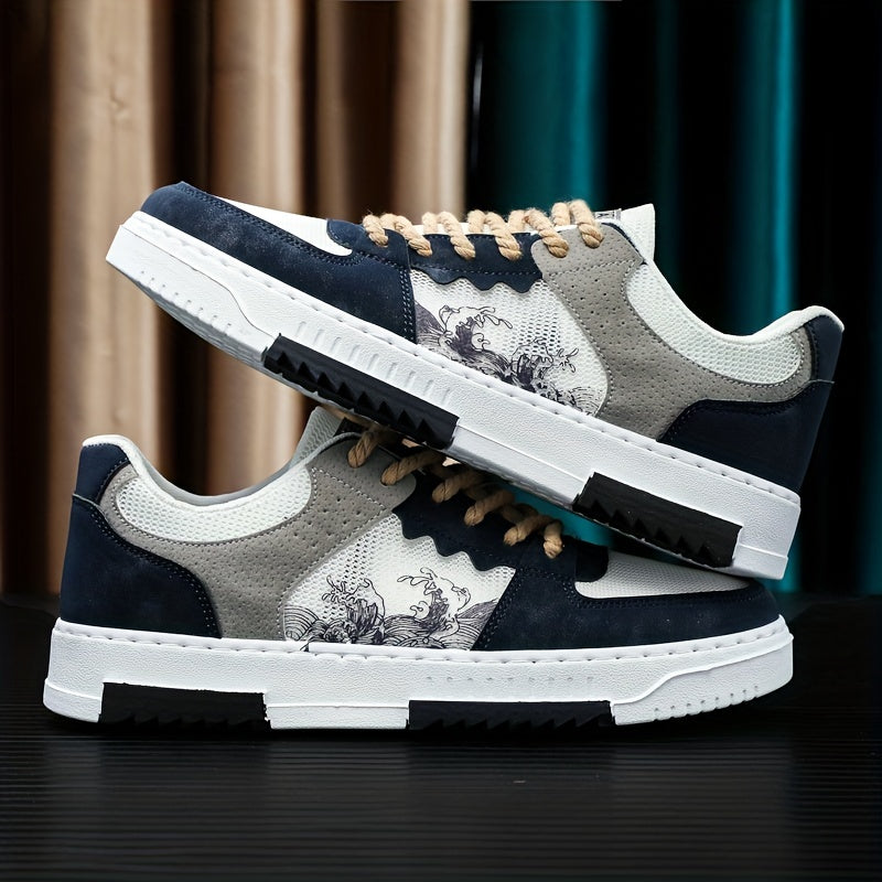 Men's Casual Lace Up Sneakers for Daily Wear